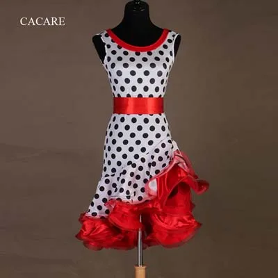 CACARE латинский танец сальсы платье для женщин платье с бахромой для латиноамериканских танцев конкурс латиноамериканских танцев платья D0617 пушистый подол с поясом - Цвет: Красный