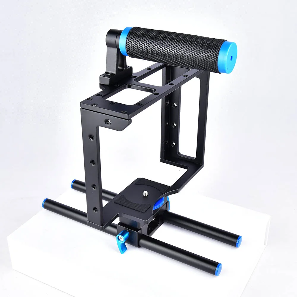 Camera Stabilizer Cage Shoulder Mount Video Rig Canon 5D Mark III IV 6D 7D Nikon Sony A7 GH5 GH4 DSLR Cameras DV Camcorders camera gimbal stabilizer
