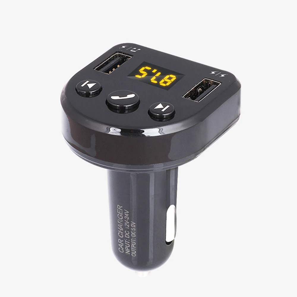 Замена автомобильного fm-передатчика Зарядное устройство USB Bluetooth 12-24V пластик черный