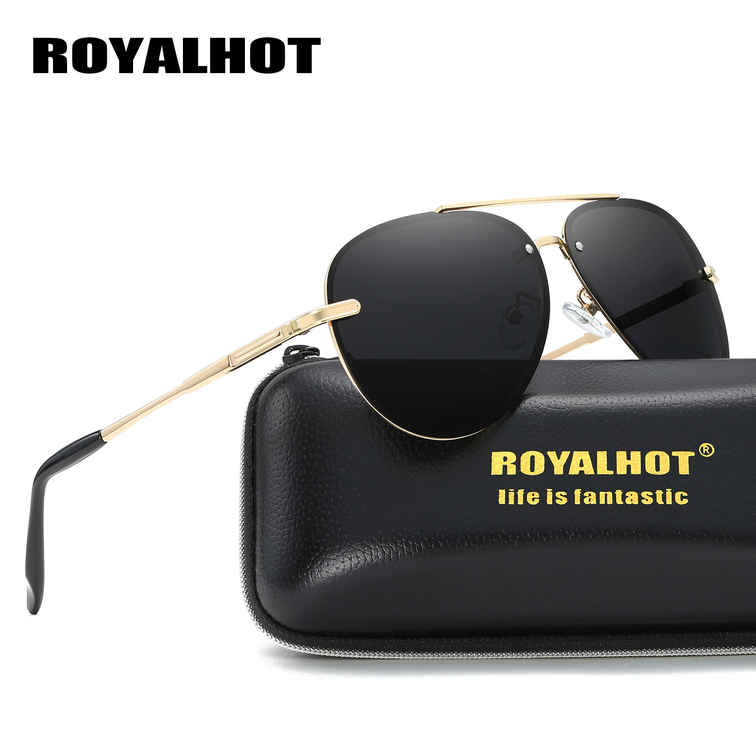 RoyalHot, мужские, женские, поляризационные, сплав, овальная оправа, солнцезащитные очки, для вождения, солнцезащитные очки, оттенки, Oculos masculino, мужские, 900163