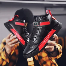 Мужская обувь зимняя обувь г. Новая обувь мужская повседневная обувь на высоком каблуке в Корейском стиле, бархатная хлопковая обувь Martin boo