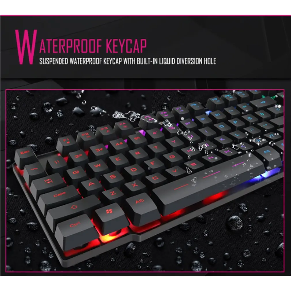 IMice игровая клавиатура 104 колпачки RGB подсветкой механическая игровой клавиатуры