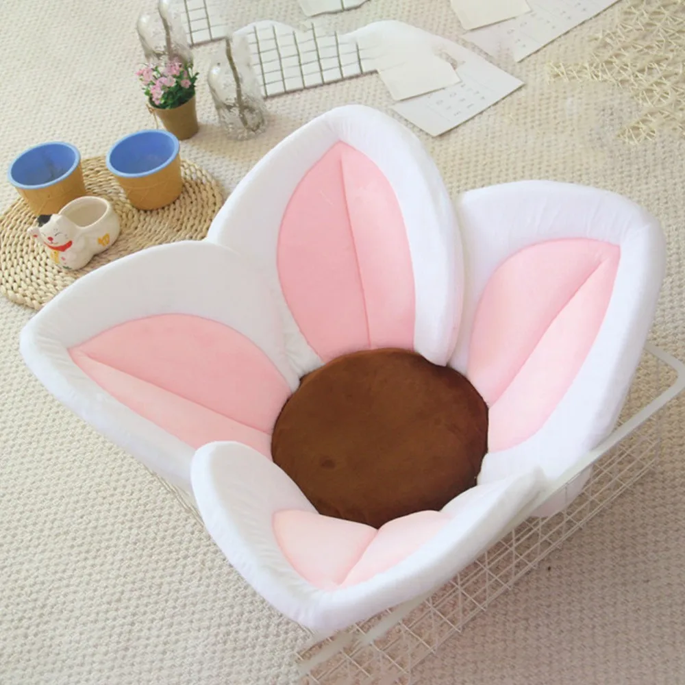 Baby Shower Blooming Flower Newborn Bathtub Foldable Lotus shape Cushion skin Bath pad portable bath tub Soft Seat Play mat