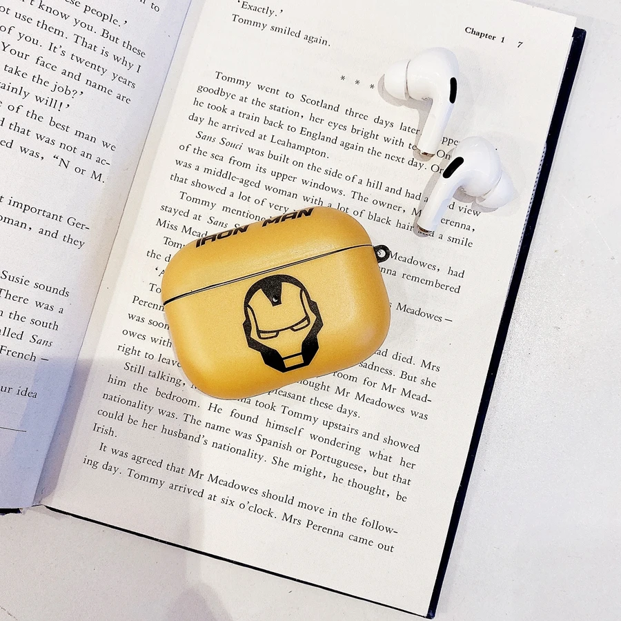 Модный чехол с изображением Железного человека Человека-паука для Airpods Pro, беспроводной чехол с Bluetooth для apple airpod Pro 3, силиконовый чехол