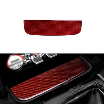 

Red Carbon Fiber Interior Storage Box Trim Cover Fit For Ford Mustang 2015-2019 High Quality Car Interior Accessories