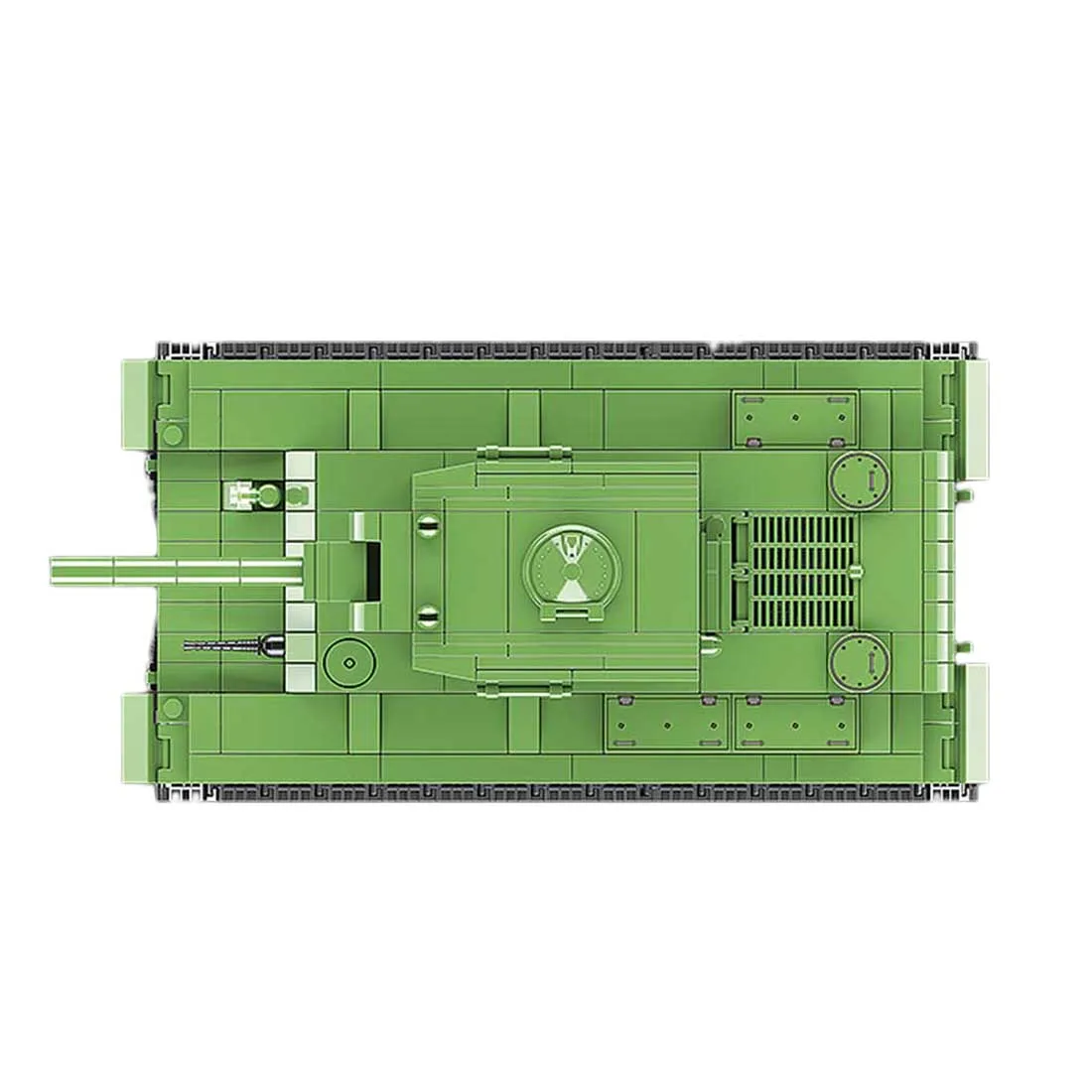 818Pcs DIY Military Theme Small Particle Building Block Model Set For 100 Building Block Brands KV2 2