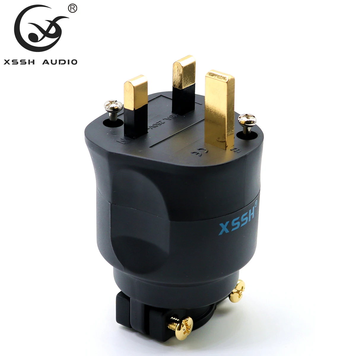 XSSH аудио HiFi DIY Hi-end акустическая звуковая система AC мощность Электрический разъем 3 pin Великобритания Британский разъем предохранитель разъем