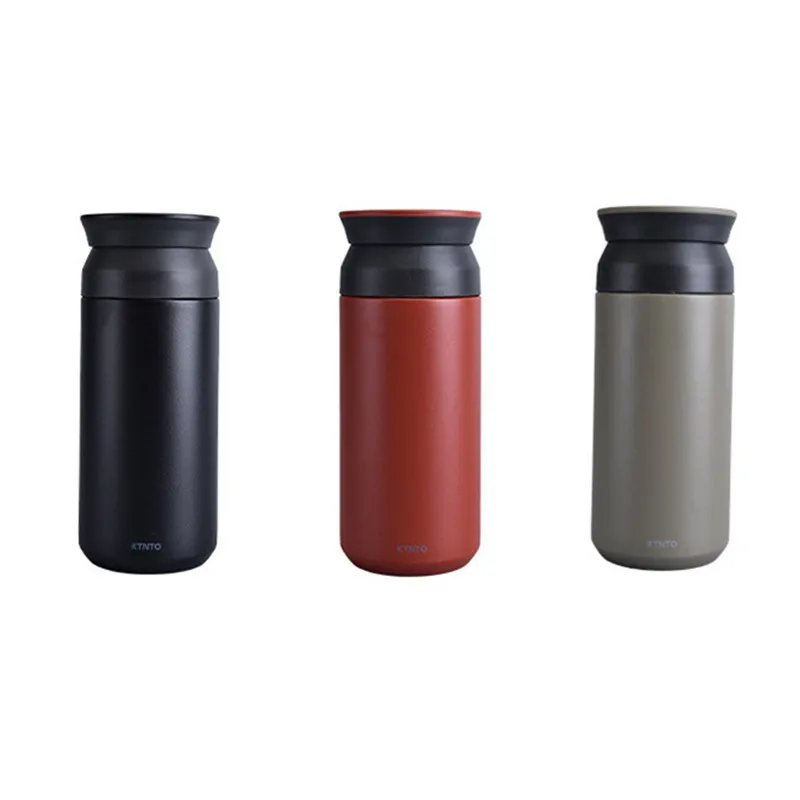 

New arrivels 350ml Stainless steel milk coffee tea thermos cup Portable Outdoor travel car office hand Insulated water bottle