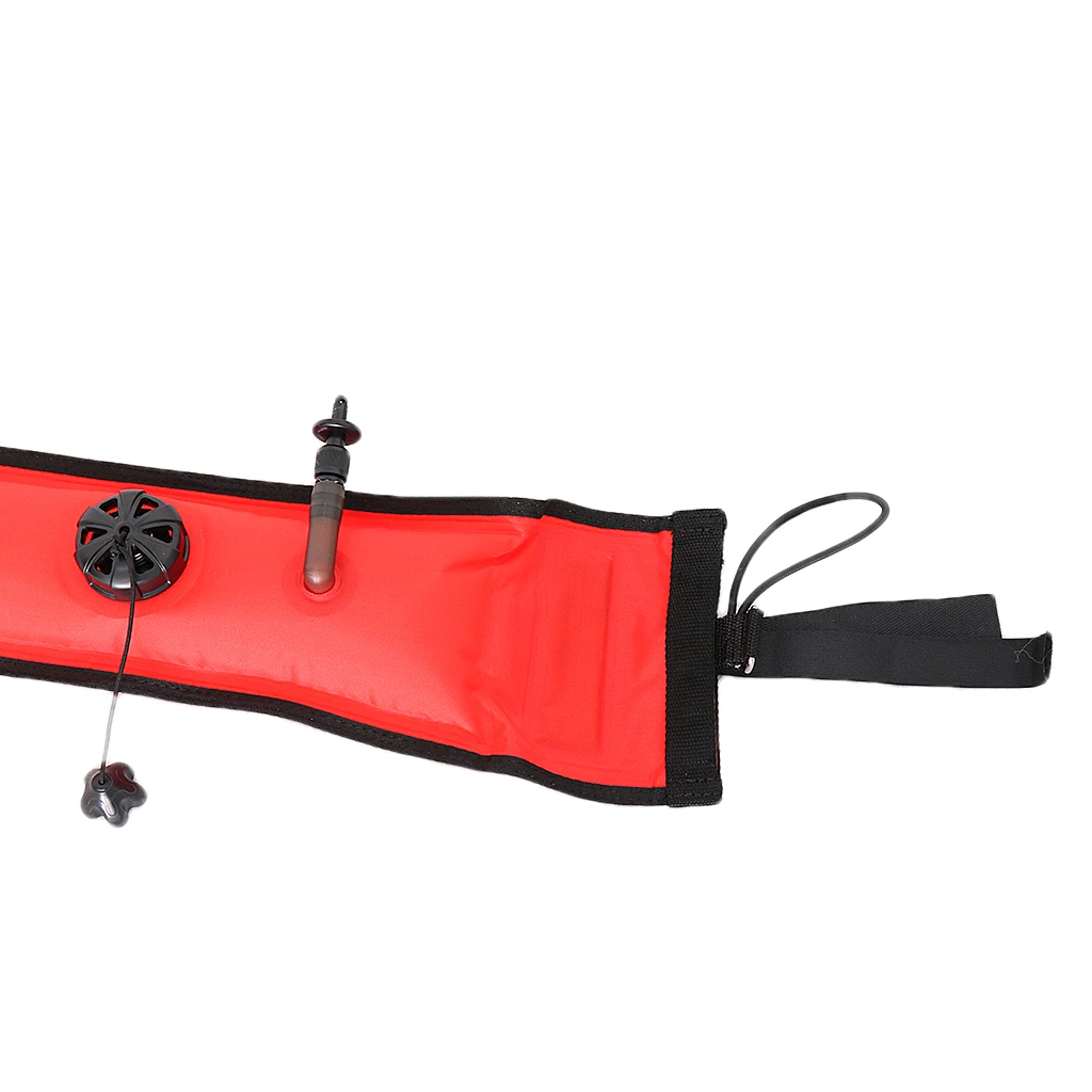 

2x Dive SMB Safety Sausage Signal Tube, Inflatable Scuba Diving Surface Marker Buoy Gear Equipment