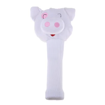 

Novelty Pig Golf Fairway Woods Headcover Large Plush No.3 5 Head Cover Replacement Golf Protective Cover Accessories