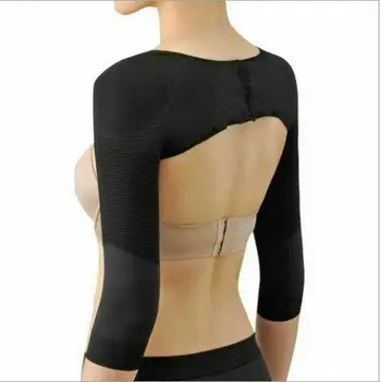 

Womens Female Lady Arm Slimmer Shaper Correct Posture Humpback Prevent Girdle Shapewear Long Sleeve Solid Costume