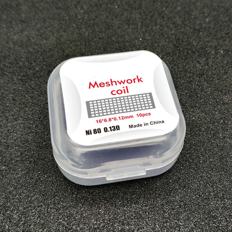 (10pcs/box) 18*6.2*0.1mm Ni80 0.17ohm KA1 0.2ohm dual clapton mesh coil for Zeus X RTA kylin m/For Profile Rdta