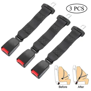 

Car Extension Belt Black 3 Pack Seat Belt Extension Belt Car Interior Seat Extension Belt Child Seat Extension Belt