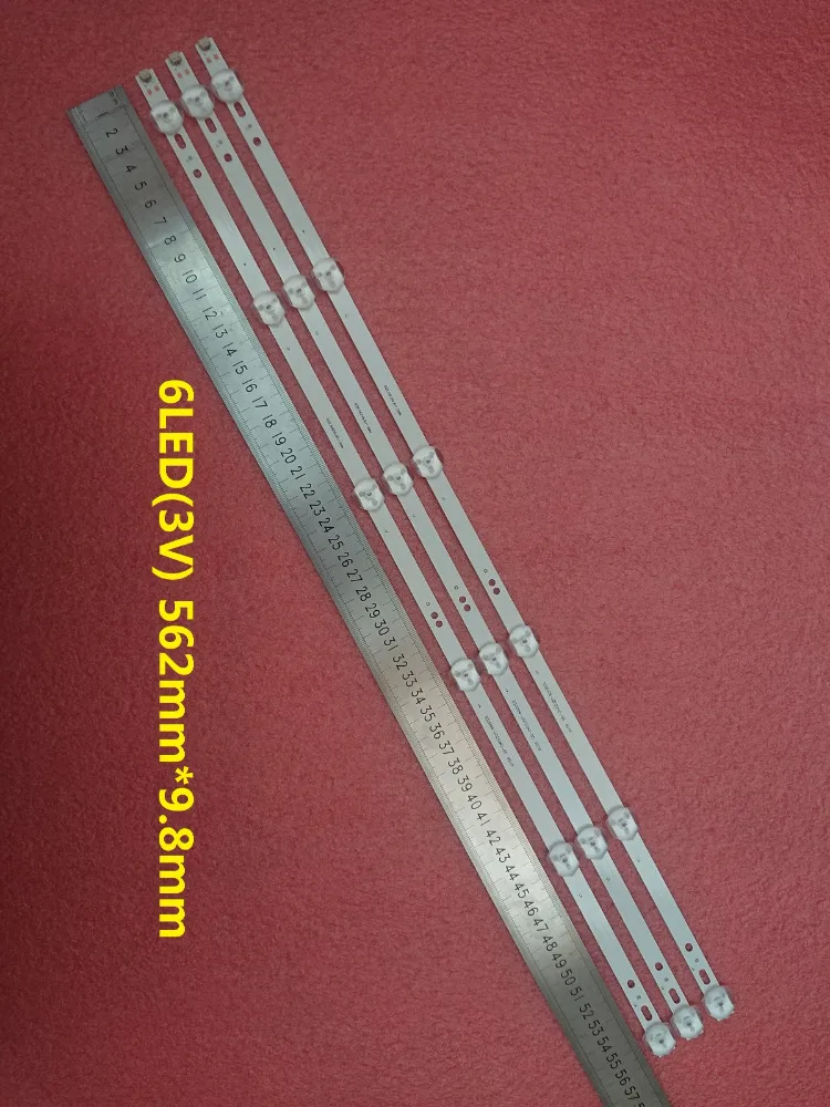 

New 30 PCS 6LED(3V) 562mm*9.8mm LED strip replacement for 32inch TV D32D06-JZC22AG-05