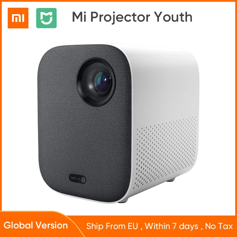 New Xiaomi Projector Global Version DLP Portable 1920*1080 Full HD Support 4K Video WIFI 3D Home Cinema 500ANS Dolby Audio:  Brand Name: Xiaomi Model Number: Throwing Type: Overhead Projector Weight: 2.6kg Use: home Portable: Yes Home Theater Projector: yes Light Source: LED Optical Resolution: 1920x1080dpi Plug Type: EU Plug Screen Scale: 16:09 Projection Technology: LED Projective Mode: Throwing Projected Dimension: 40-200 inches Keystone Correction: Auto Correction Power: 500 System: ANDROID Display Technology: 0.33 Zoom Multiplier Premium: Lenses Projection Factor: 1.2 Recommended image size: 60 CPU: Amlogic T962-X RAM: 2GB DDR3 Built-in: memory High-speed 16GB eMMC flash Operating system: Android TV 9.0 system Apps: Google Play Appswith lots of applications Dynamic Image: Supports HDR decoding Language: Mutil-language Firmware: Global Firmware for EU input usb: usb 2.0 