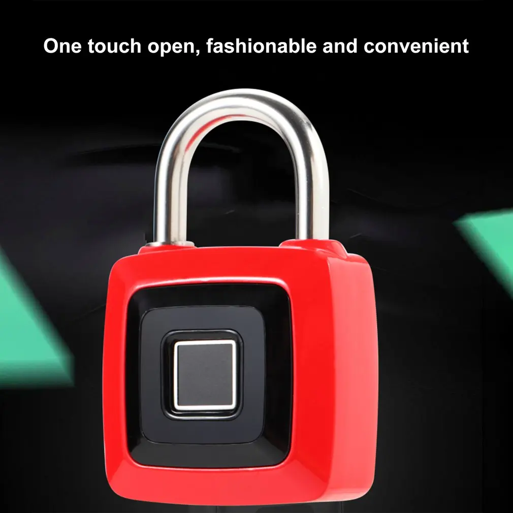 BT Smart Fingerprint Padlock Keyless USB Rechargeable Quick Unlock Door Lock Metal Self Developing Chip YH-G1