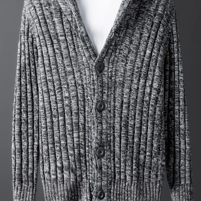 Autumn New Cotton Cardigan Men Warm Fashion Solid Color Casual V-neck Knit Sweater Jacket Street Wild Loose Sweter Clothes M-4XL Autumn New Cotton Cardigan Men Warm Fashion Solid Color Casual V-neck Knit Sweater Jacket Street Wild Loose Sweter Clothes M-4XL