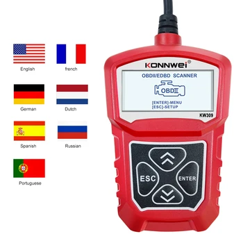 

KONNWEI KW309 multi-language V309 Code Reader OBD2 Scanner Automotive diagnostic