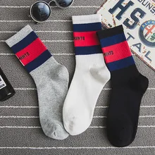 Хлопковые мужские и женские носки с буквами в европейском и американском стиле, уличные женские носки для скейтбординга, спортивные носки