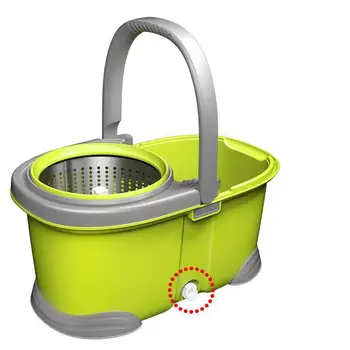 

[5 years warranty] Mrs. Rotary mop bucket free hand wet and dry dual-use household mop dehydration bucket