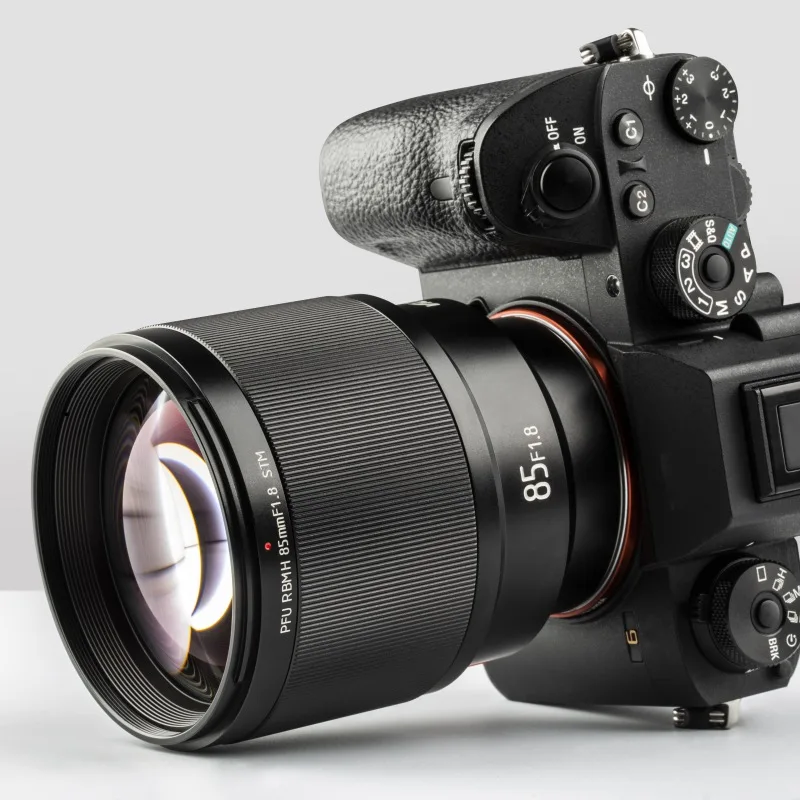 Светодиодная лампа и монитор для Viltrox 85 мм F1.8 Профессиональный Камера объектив с фиксированным фокусным расстоянием с металлической AF кронштейн с автофокусом для объектива бленда для sony фотографии Камера