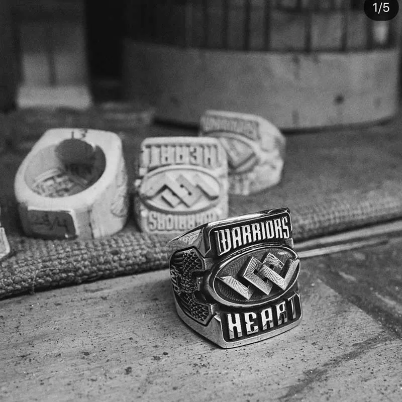 316L Stainless Steel Geometry Letter Ring vintage Hammer retro punk jewelry finger man Love Gift stainless steel ring,finger ring