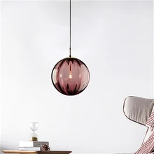 

Nordic LOFT Glass Ball Pendant Lights Lighting Modern Dining Room Pendant Lamp for Living Room Decoration Suspension Luminaires