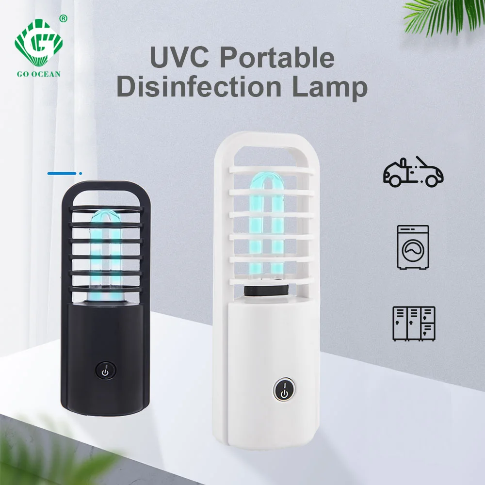 

2.5W Portable UVC Germicidal Lamps USB Charging Ozone Sterilizer Light Wand 254nm Small Space Bacterial Lamp For Cars Cabinet