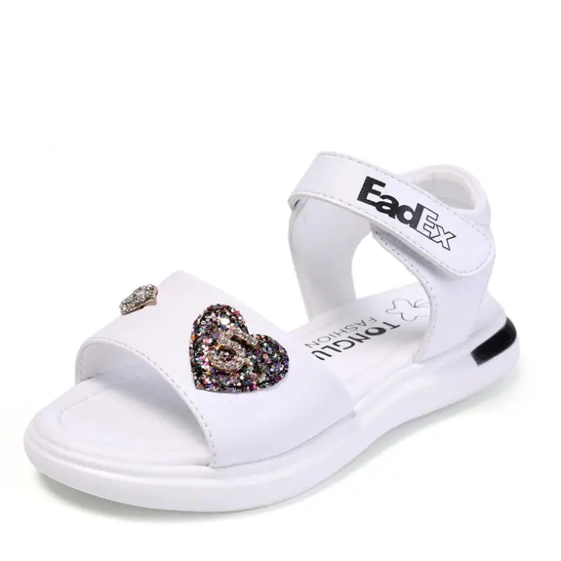 

Girls Sandals Breathable Sequins Lovely Princess Shoes 2020 Summer New Style Children Girls Beach Sandals