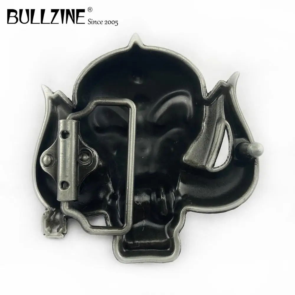 Bullzine Оптовая Продажа цинковый сплав череп голова пряжка на ремешке магическое