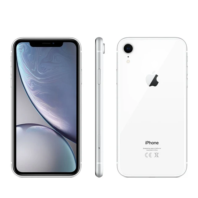 Белый Apple iPhone XR 6," жидкий retina полностью lcd 64 Гб/128 ГБ/256 ГБ rom 4G Lte Apple гарантия f rom Франция - Цвет: Белый