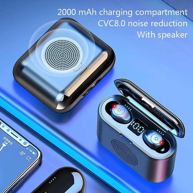 G6 Bluetooth 5,0 Беспроводная Bluetooth гарнитура Bluetooth динамик в одном Светодиодный дисплей питания Bluetooth беспроводная гарнитура