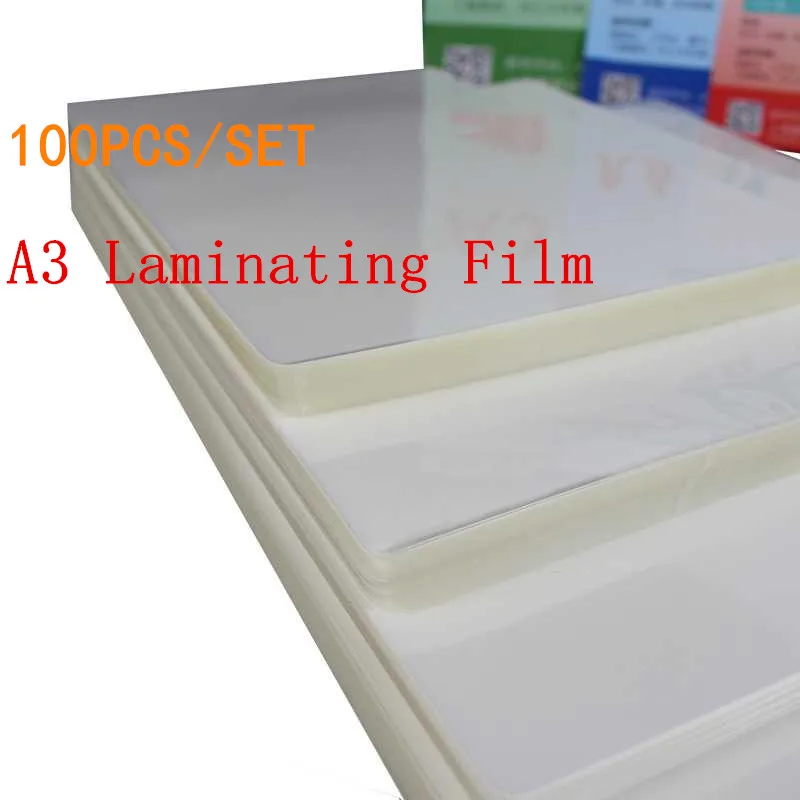 100PCS/Lot 50 Mic 3 inch 95mmx66mm Clear Thermal Laminating Pouches  Laminating Sheets Laminating Film for Lamination writer