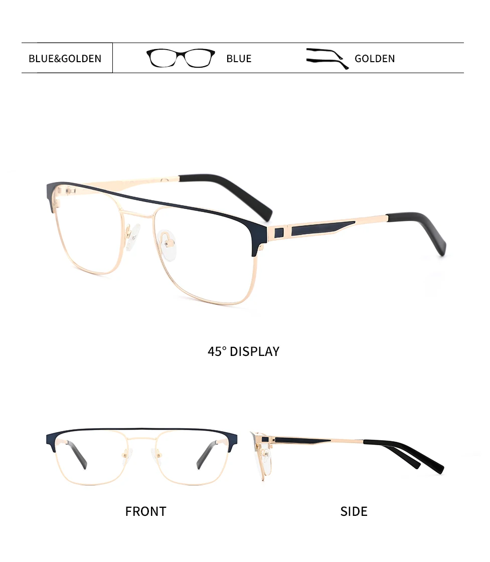 O-Q CLUB Glasses Frame Men New Prescription Eye Glasses for Men Square Eyeglasses Myopia Optical Frames Eyewear