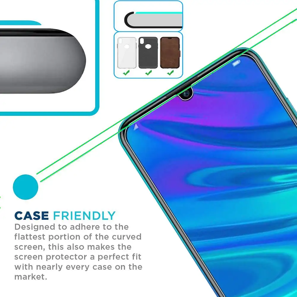 Защитное стекло для huawei Honor 20 Pro, закаленное стекло для huawei Honor 20i 20 View 10 10i 9 9x Pro 8x 8A 8S Play 3 3e glass