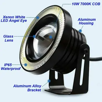 

Halo Angel Eye bulb Lamp Kit 1 Pair 6000K Waterproof 2400LM Parts Exterior White