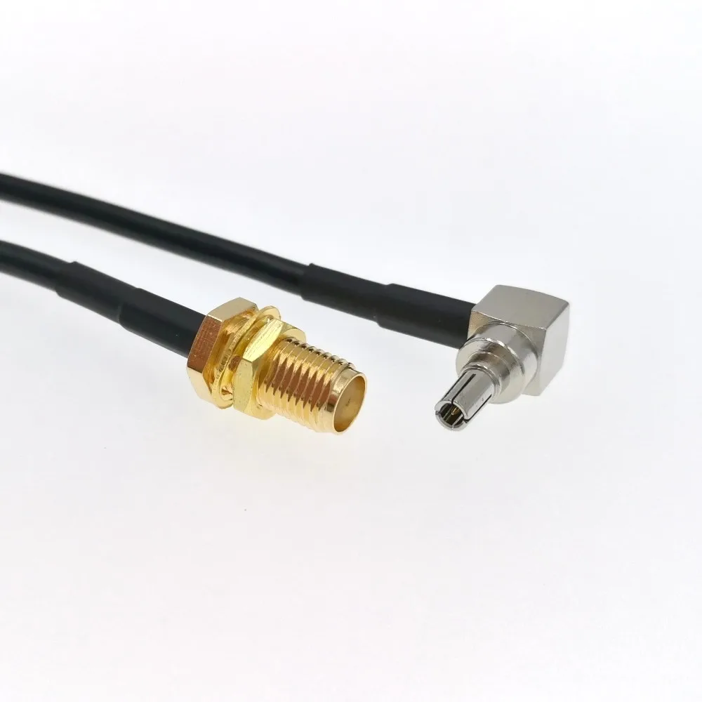 10 шт. CRC9 штекер правый угол к SMA женский разъем RG174 RF косичка кабель для 3g 4 г маршрутизатор модем 20 см 8"
