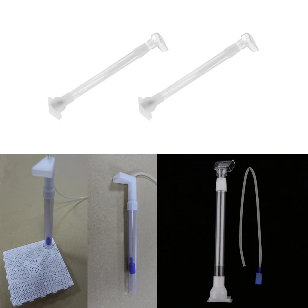 2 Pcs Aquarium Under Gravel Filter Air Line Hose Intubation Tube Accessories,Clear 2 Pcs Aquarium Under Gravel Filter Air Line Hose Intubation Tube Accessories,Clear