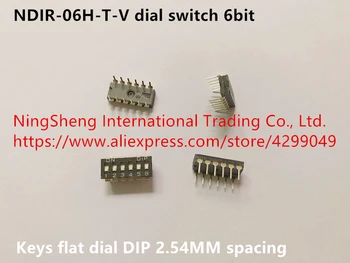 

Original new 100% import NDIR-06H-T-V dial switch 6bit keys flat dial DIP 2.54MM spacing