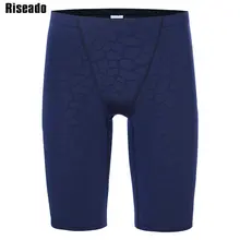 Riseado Мужская одежда для плавания, водоотталкивающая одежда для плавания, Длинные Костюмы для соревнований, мужские плавки, Шорты для плавания, костюмы для плавания