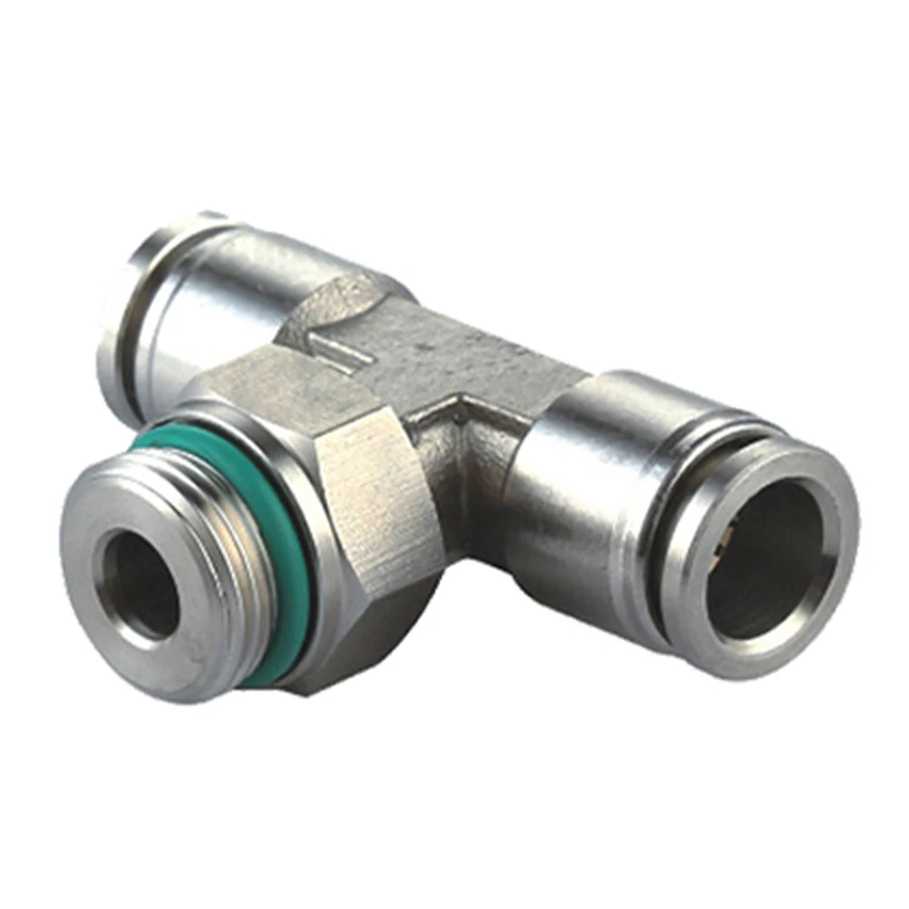 

304 stainless steel G thread PB-G pneumatic connector trachea hose quick connector external thread 1/8 1/4 3/8 1/2 BSP metal