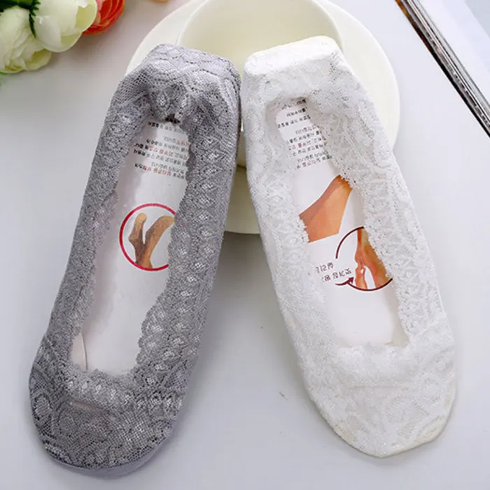 1 пара невидимых тонких кружевных носков для женщин и женщин JL