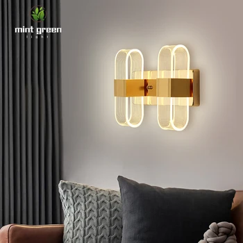 

Creative Modern Led Wall Light For Bedroom Light Bedside Wall Lights Transparent acrylic Wall Lamp Sconce Fixtures
