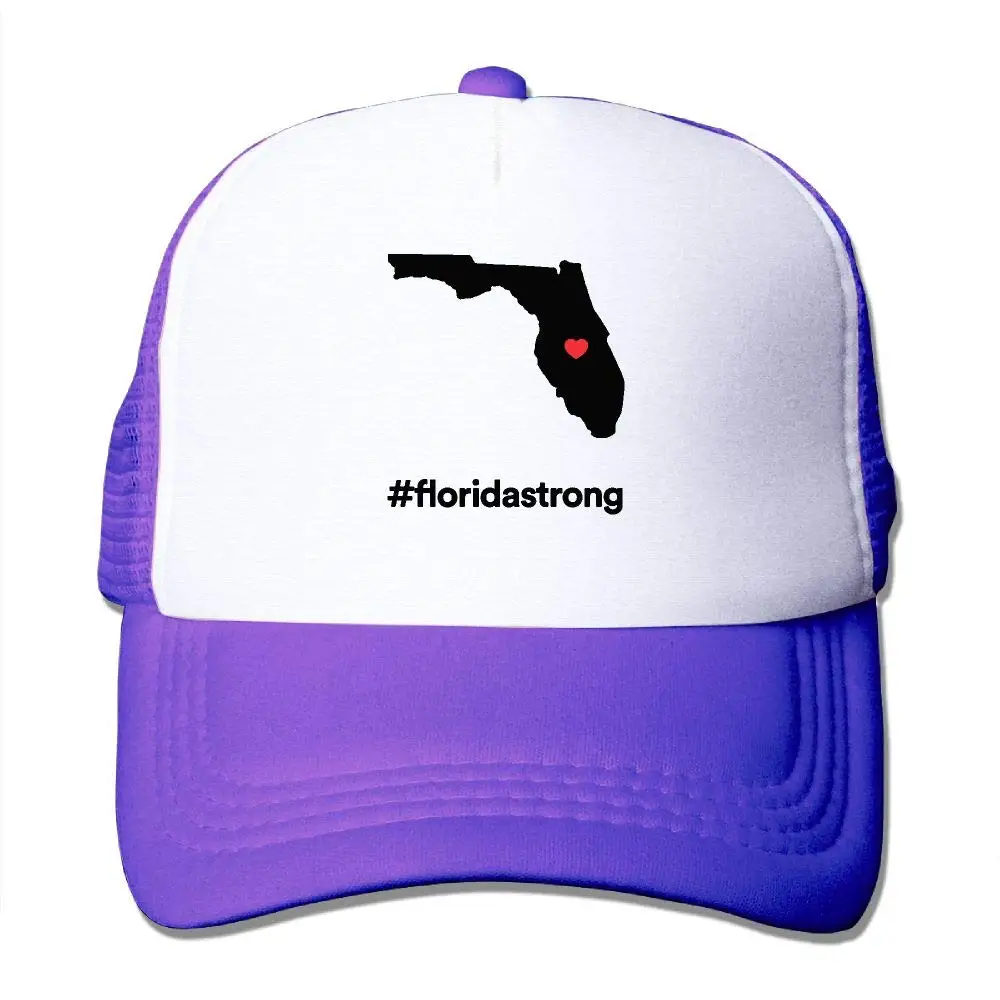 Florida Strong Unisex Mesh Adjustable Plain Baseball Cap Trucker Hat |