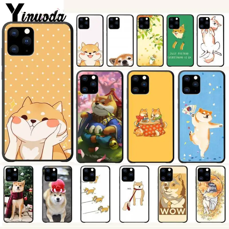 Роскошный чехол Yinuoda для телефона с изображением собаки Шиба-ину Iphone 5s Se 6 6s 7 8 Plus X