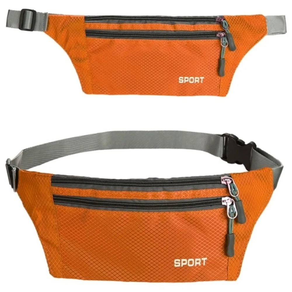 Ultra-thin Unisex Running Waist Pouch Outdoor Sport Zip Bag Wholesale