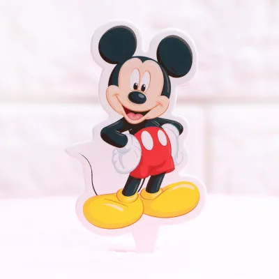 Mickey topper 10pcs Минни Маус вечерние украшения для детей день рождения вечерние украшения наборы Бумажная гирлянда тарелки чашки, ребенок, душ принадлежности - Цвет: Mickey topper 10pcs