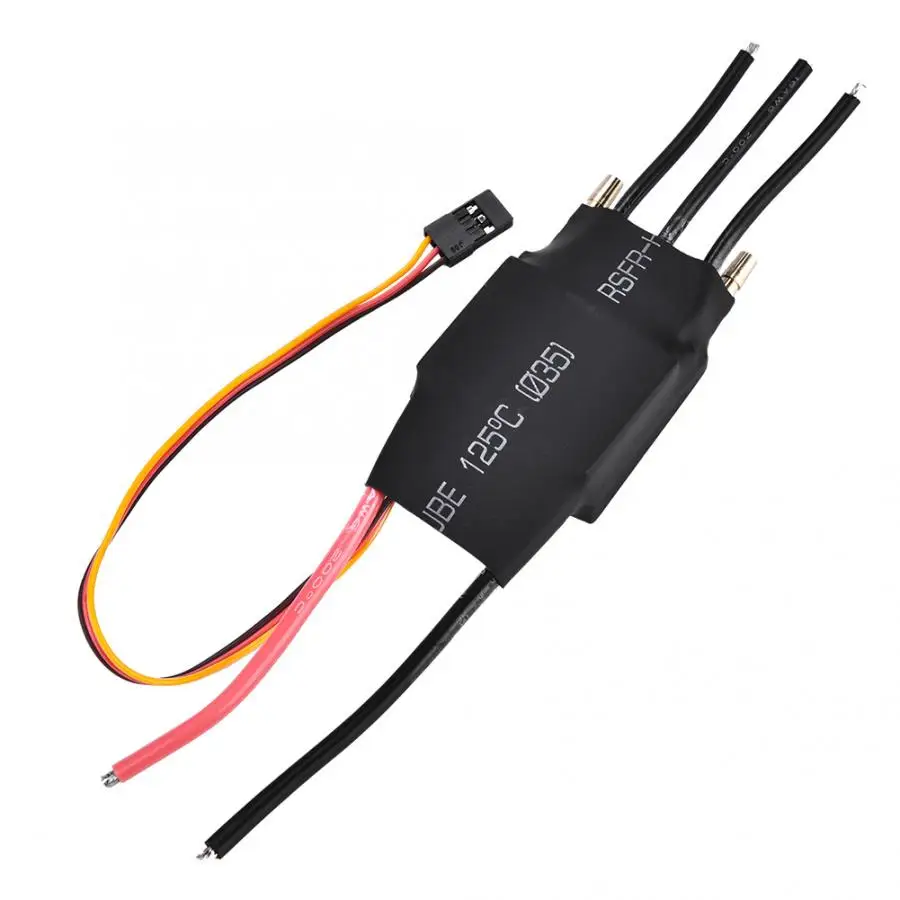 60A RC лодка бесщеточный ESC водяное охлаждение Электрический регулятор скорости с 5