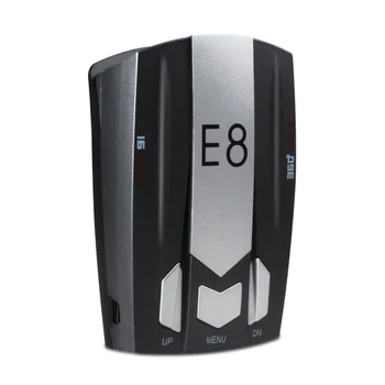 

car electronics E8 led gps laser car detector best antiradars speed auto degrees detect 12V DC anti radar