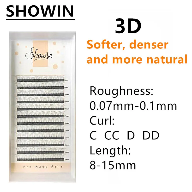

3D Eyelashes Premade Fans Lashes Mink Eyelashes For Extensions Faux Cils Makeup Maquiagem High Quality Lash Natural Extension